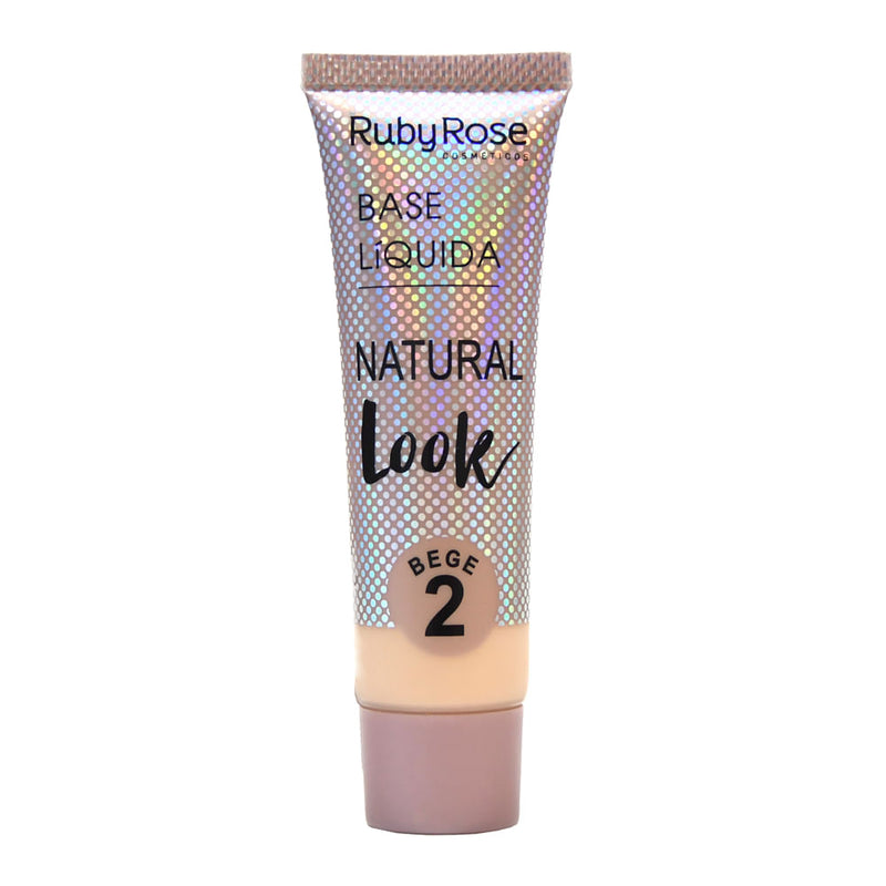 Base Líquida Natural Look Bege 2 - Ruby Rose  - HB8051