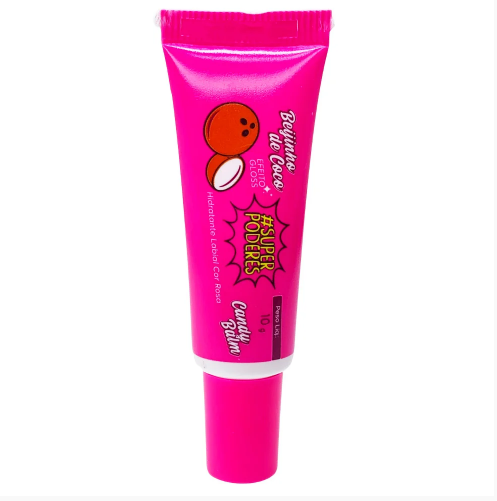 Hidratante Labial Candy Balm Beijinho de Coco - HLSP03 - Super Poderes