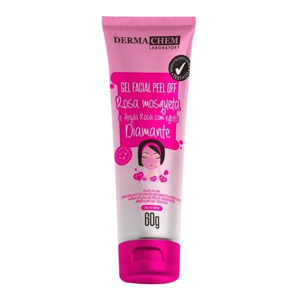 Gel Facial Peel Off Rosa Mosqueta 60g - Derma Chem