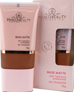 Base Matte Alta Cobertura 30g - Cor 8 - PhálleBeauty