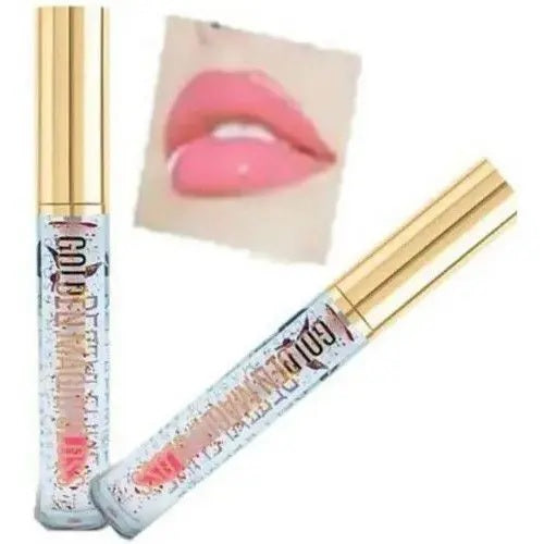 Gloss Mágico Labial 5ml - Golden Magic Gloss - Cor Rosa -  Bella Femme - BF10080 - 1 Unidade