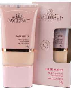 Base Matte Alta Cobertura 30g - Cor 2 - PhálleBeauty