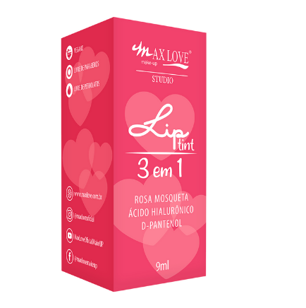 Lip Tint 3 em 1  Cor 500 - Max Love