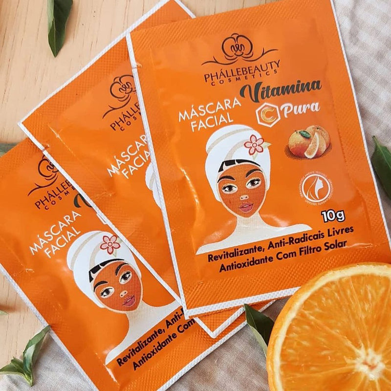 Máscara Facial Hidratante Vitamina C - Phállebeauty - PH018